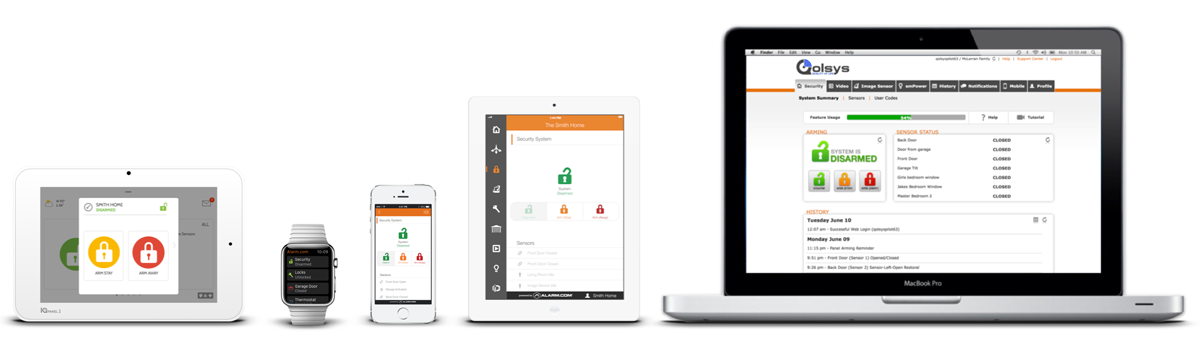 Pre-Lock - Alarm.com Smart Home Alarm - No Phone Line Required